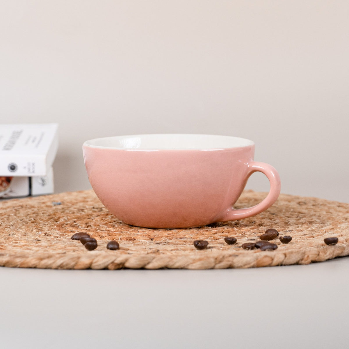 Pink Ceramic Latte Mug - The Golden Theory
