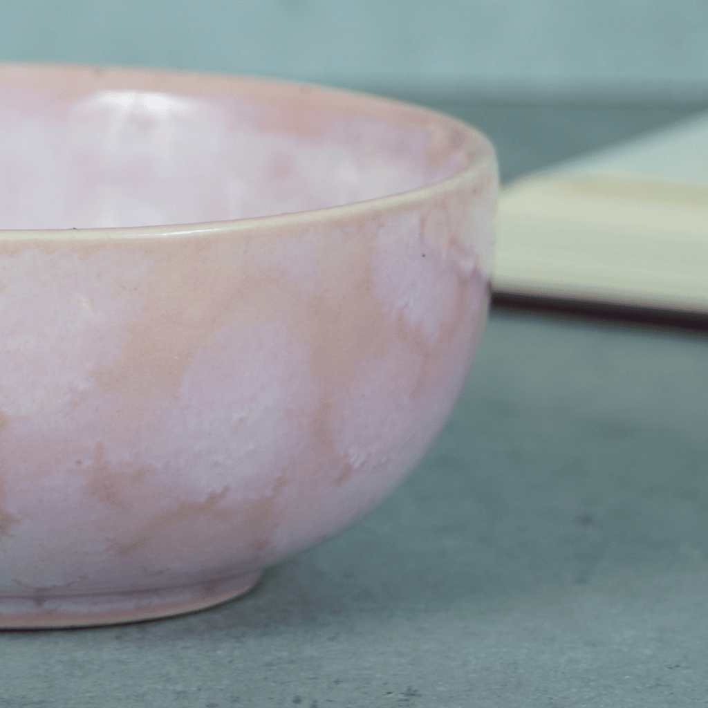 Pink Ceramic Pearl Palette Bowl | Set of 2 - The Golden Theory