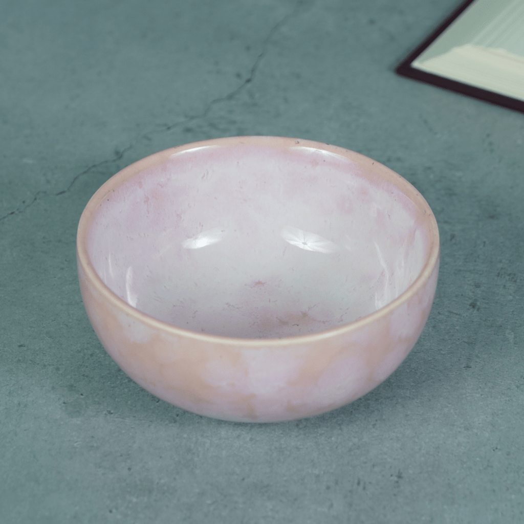 Pink Ceramic Pearl Palette Bowl | Set of 2 - The Golden Theory