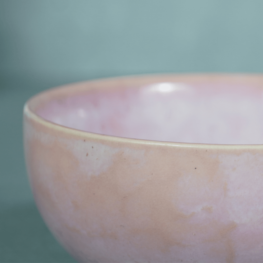 Pink Ceramic Pearl Palette Bowl | Set of 2 - The Golden Theory