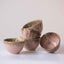 Pink Color Round-Shaped Small Bowl with Brown Drops Border - The Golden Theory