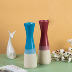 Pink Dual Color Shaded Long Flower Vase