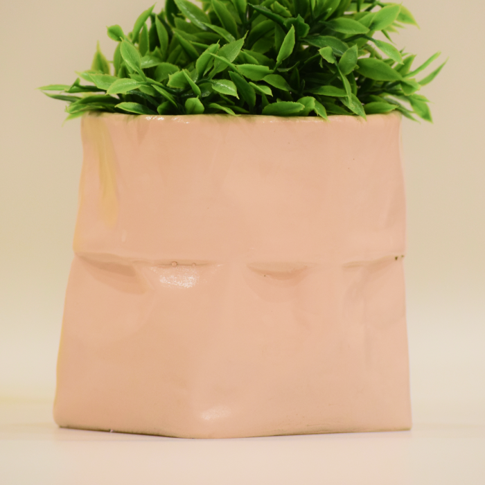 Pink Resin Planter