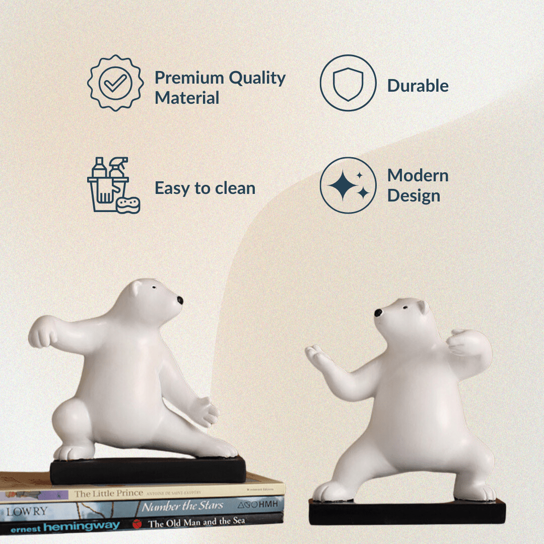 Polar Bear Figurines | Set of 2 - The Golden Theory