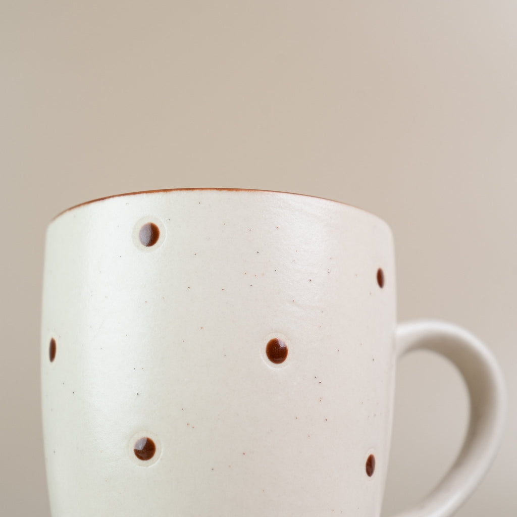 Polka Dots Handmade Coffee Mug - The Golden Theory