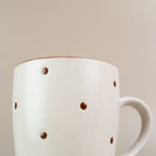 Polka Dots Handmade Coffee Mug - The Golden Theory
