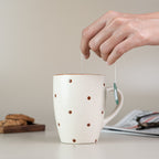 Polka Dots Handmade Coffee Mug - The Golden Theory