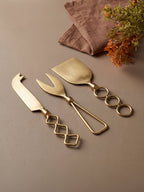 Premium Gold Cheese Knife Set of 3 - The Golden Theory