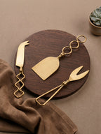 Premium Gold Cheese Knife Set of 3 - The Golden Theory