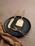 Premium Gold Cheese Knife Set of 3 - The Golden Theory