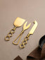 Premium Gold Cheese Knife Set of 3 - The Golden Theory