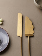 Premium Gold Dessert Server Set of 2 - The Golden Theory