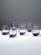 Purple Modern Geometric Glass Tumbler Set – 6-Piece - The Golden Theory