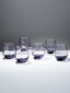 Purple Modern Geometric Glass Tumbler Set – 6-Piece - The Golden Theory