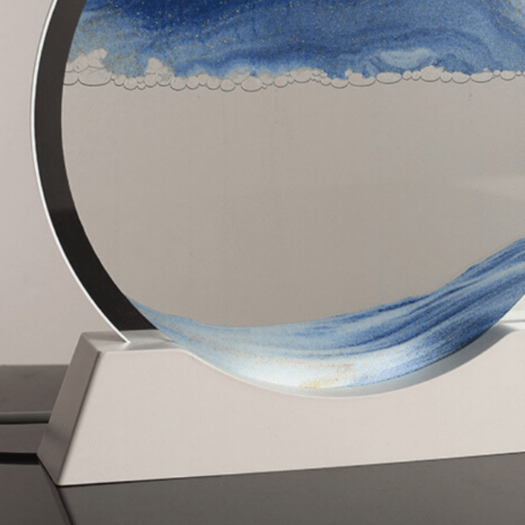 Quicksand Painting with LED base | Blue - The Golden Theory