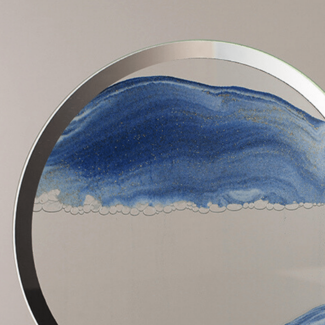 Quicksand Painting with LED base | Blue - The Golden Theory
