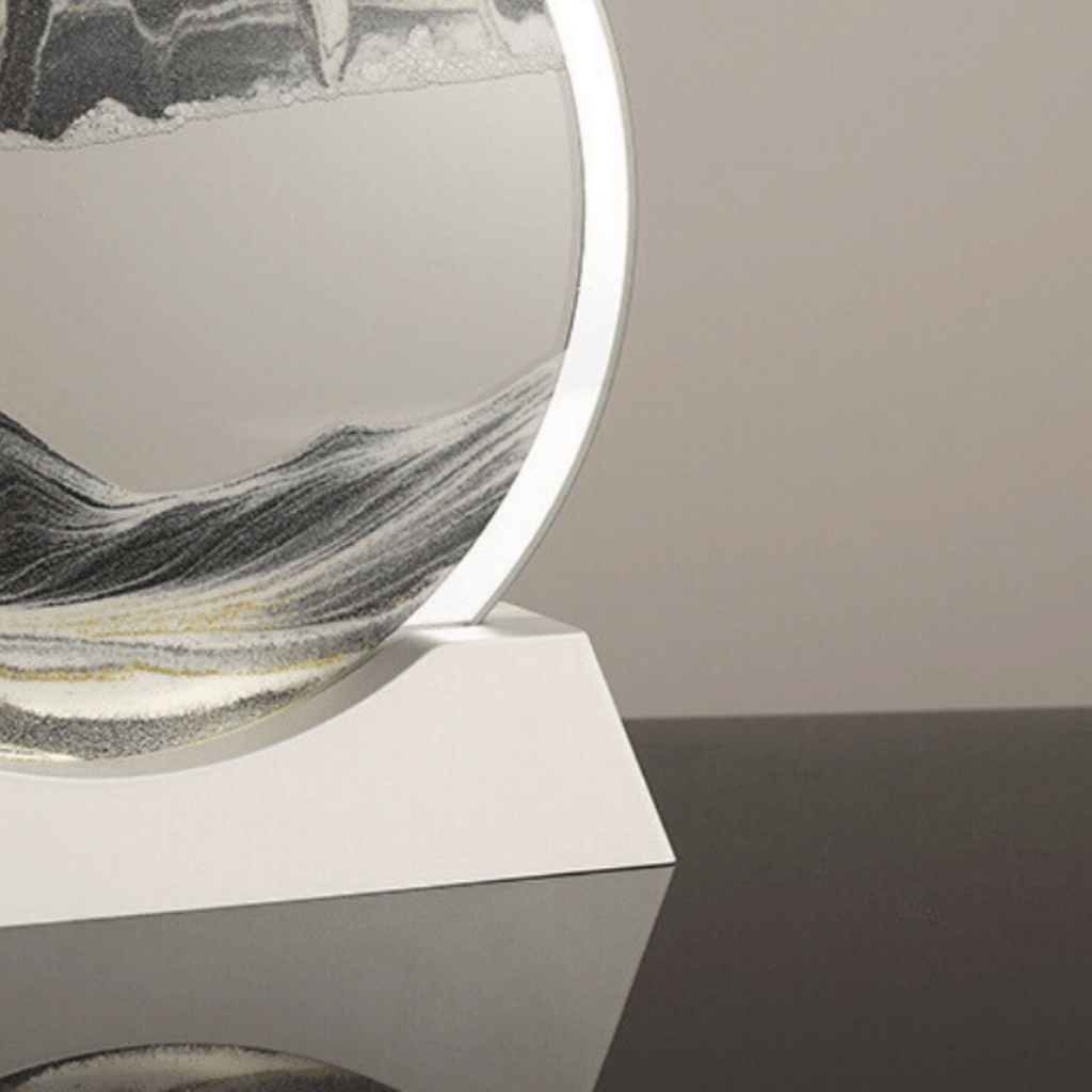 Quicksand painting with LED base | Grey - The Golden Theory