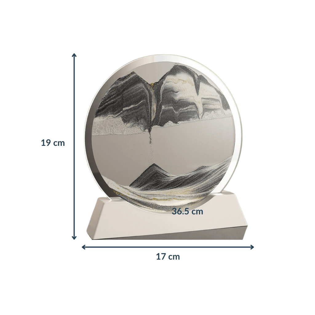 Quicksand painting with LED base | Grey - The Golden Theory