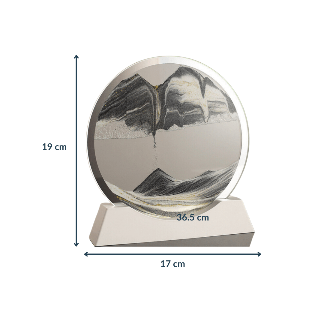 Quicksand painting with LED base | Grey - The Golden Theory