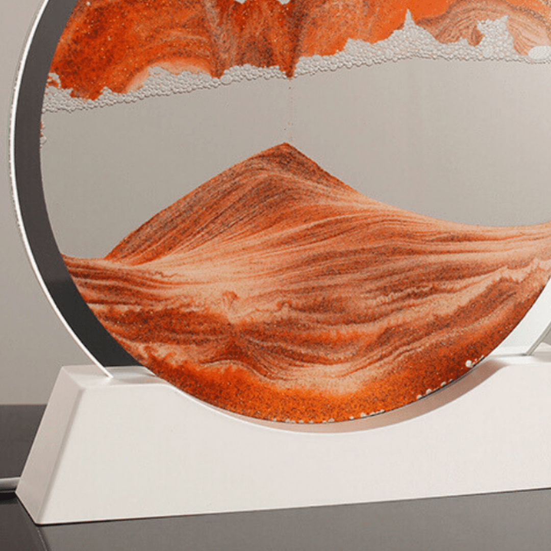 Quicksand painting with LED base | Orange - The Golden Theory