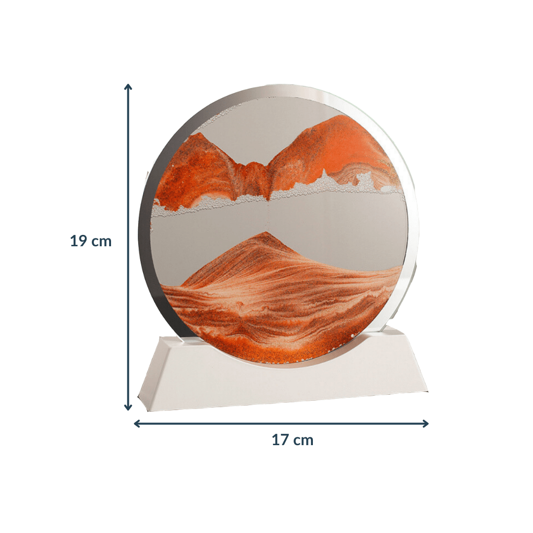 Quicksand painting with LED base | Orange - The Golden Theory