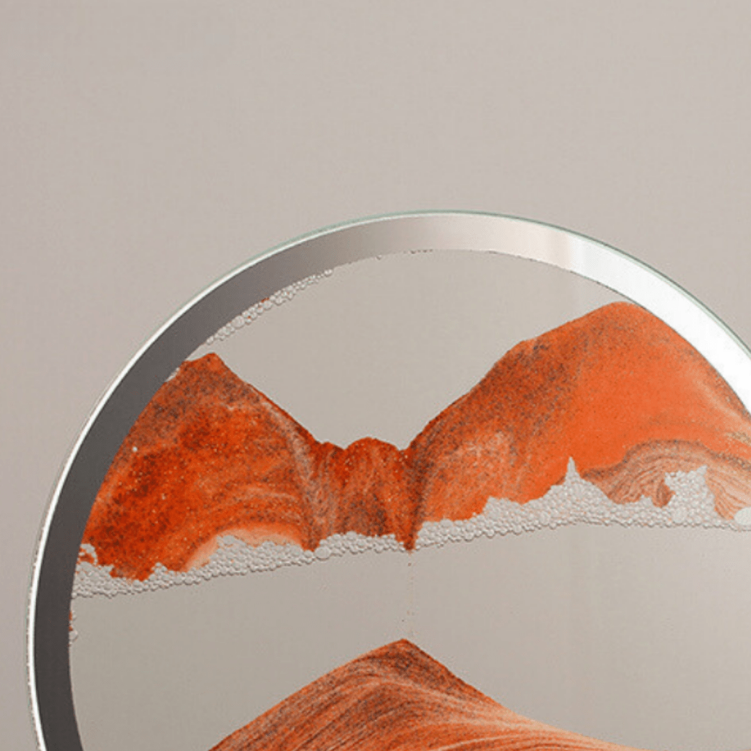 Quicksand painting with LED base | Orange Secondary image