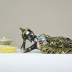 Reclining Buddha Figurine - The Golden Theory