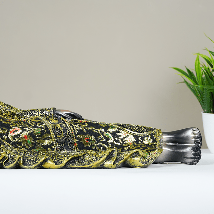 Reclining Buddha Figurine - The Golden Theory