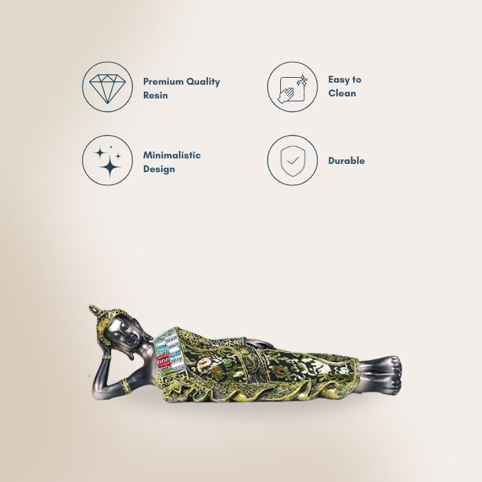 Reclining Buddha Figurine - The Golden Theory