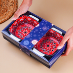 Red and White Mandala Ceramic Baking Dish - The Golden Theory