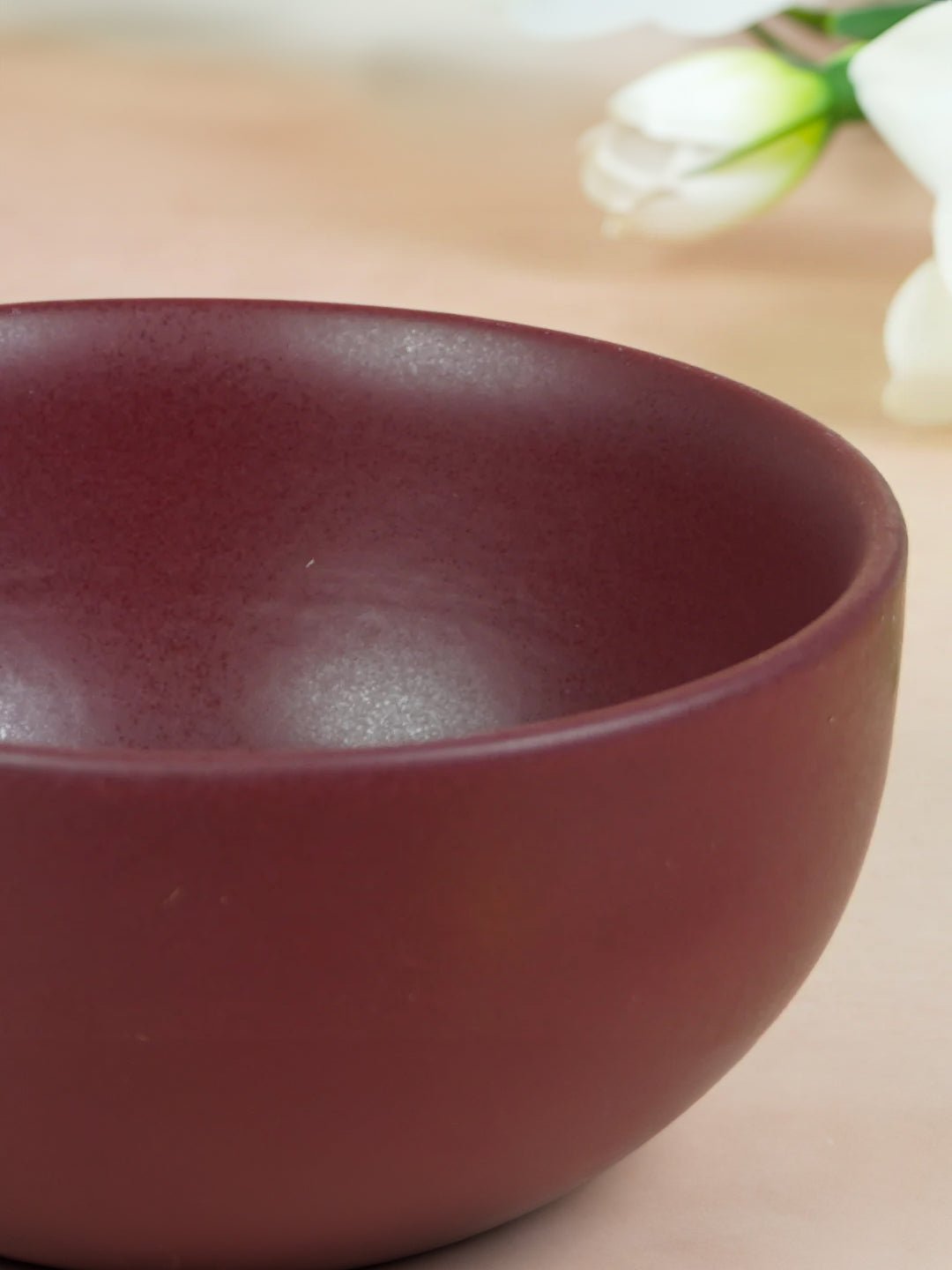 Red Ceramic Classic Serving Bowl Secondary image