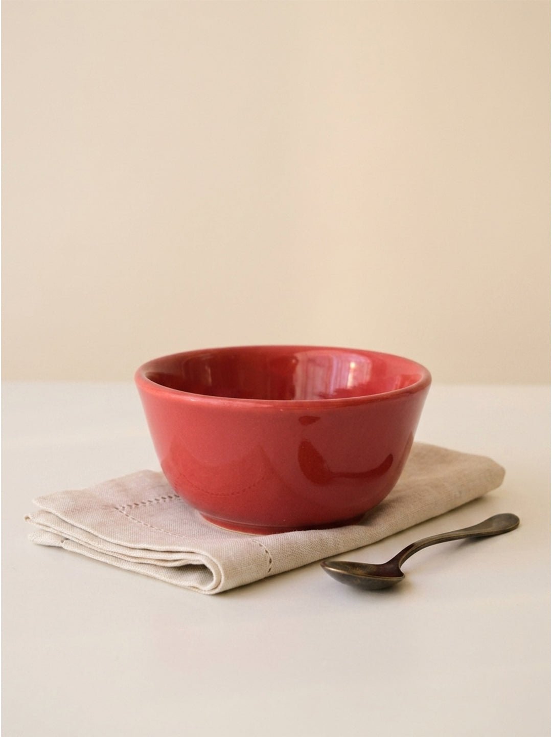 Red Ceramic Small Bowl | Set of 2 - The Golden Theory Main image