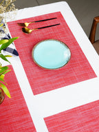 Red Foldable Mat | Set of 2,4,6 - The Golden Theory