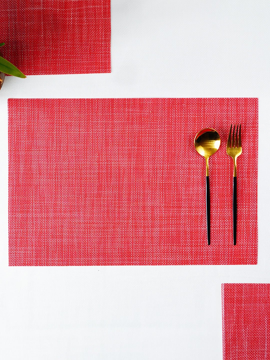 Red Foldable Mat | Set of 2,4,6 - The Golden Theory Main image