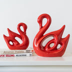 Red Hamsa Swan | Set of 2 - The Golden Theory