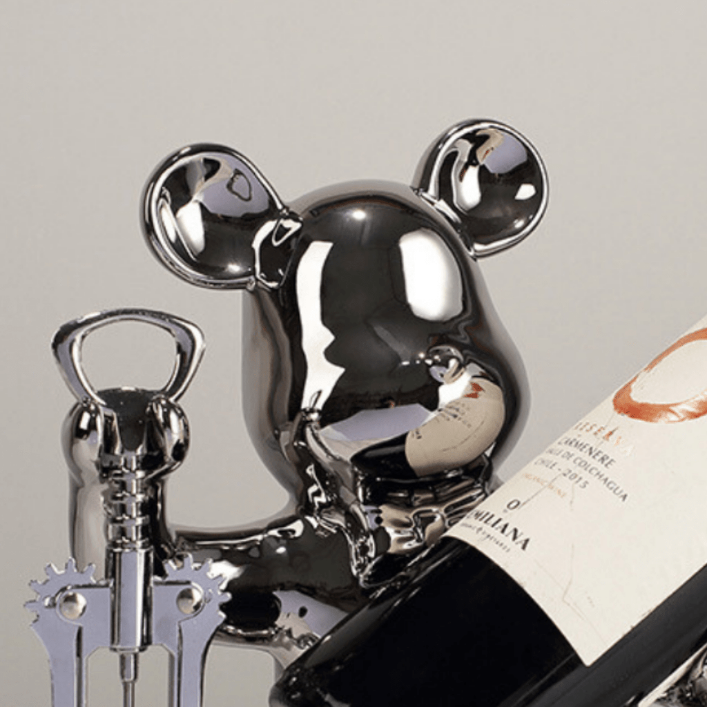 Relaxing Dog Wine Holder with Opener - The Golden Theory