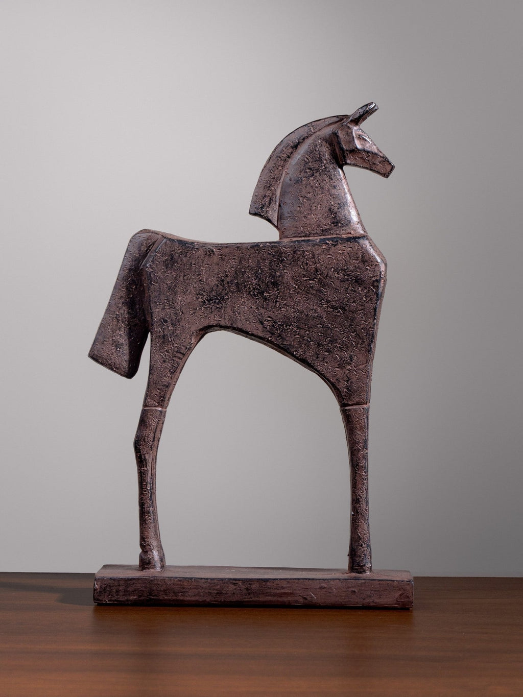 Resin Abstract Horse Sculpture - The Golden Theory
