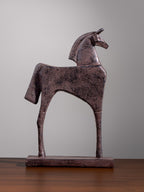Resin Abstract Horse Sculpture - The Golden Theory