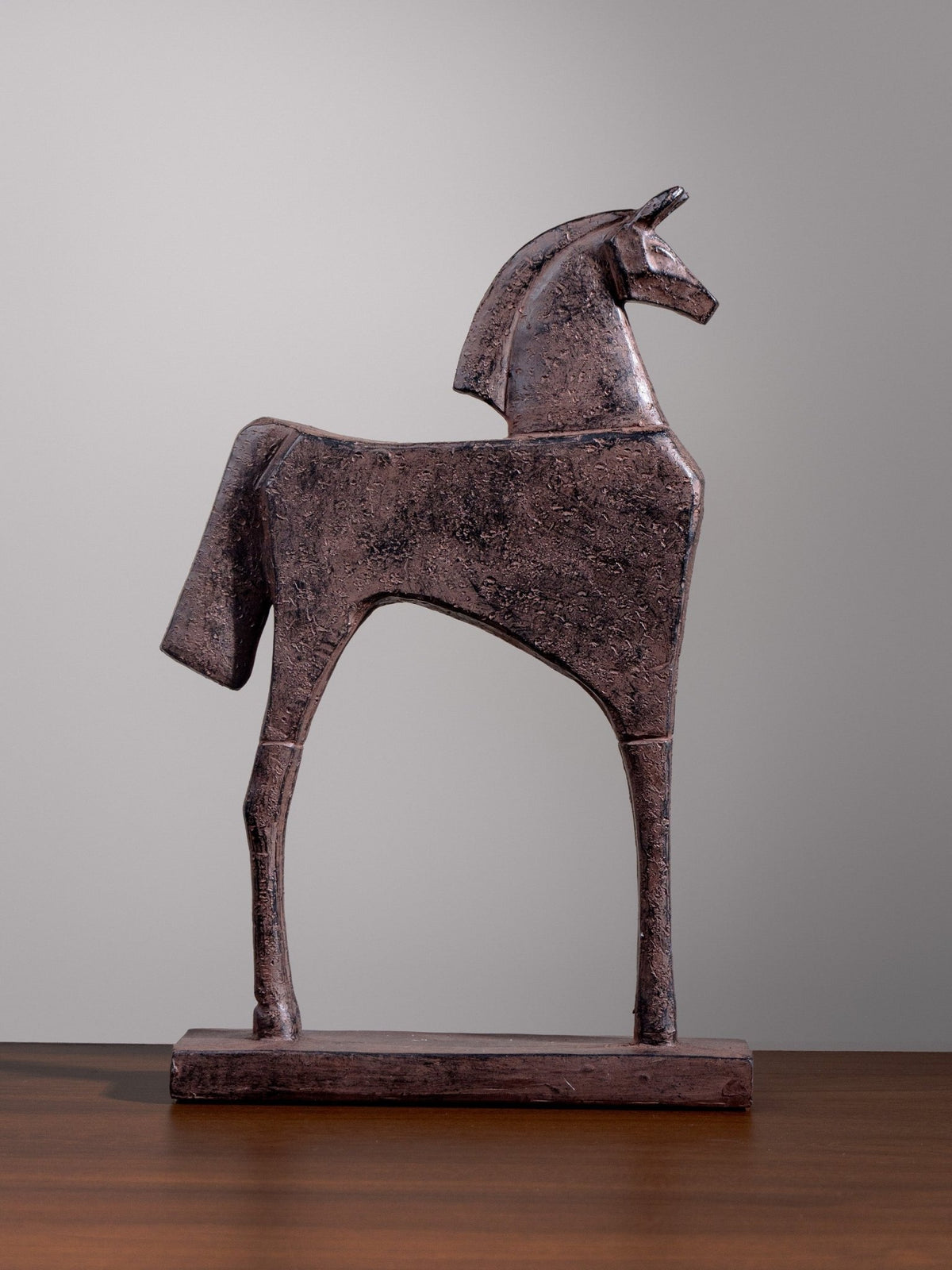 Resin Abstract Horse Sculpture - The Golden Theory