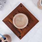 Rustic Brown Bathroom Set – Earthy Ceramic Bath Accessories - The Golden Theory