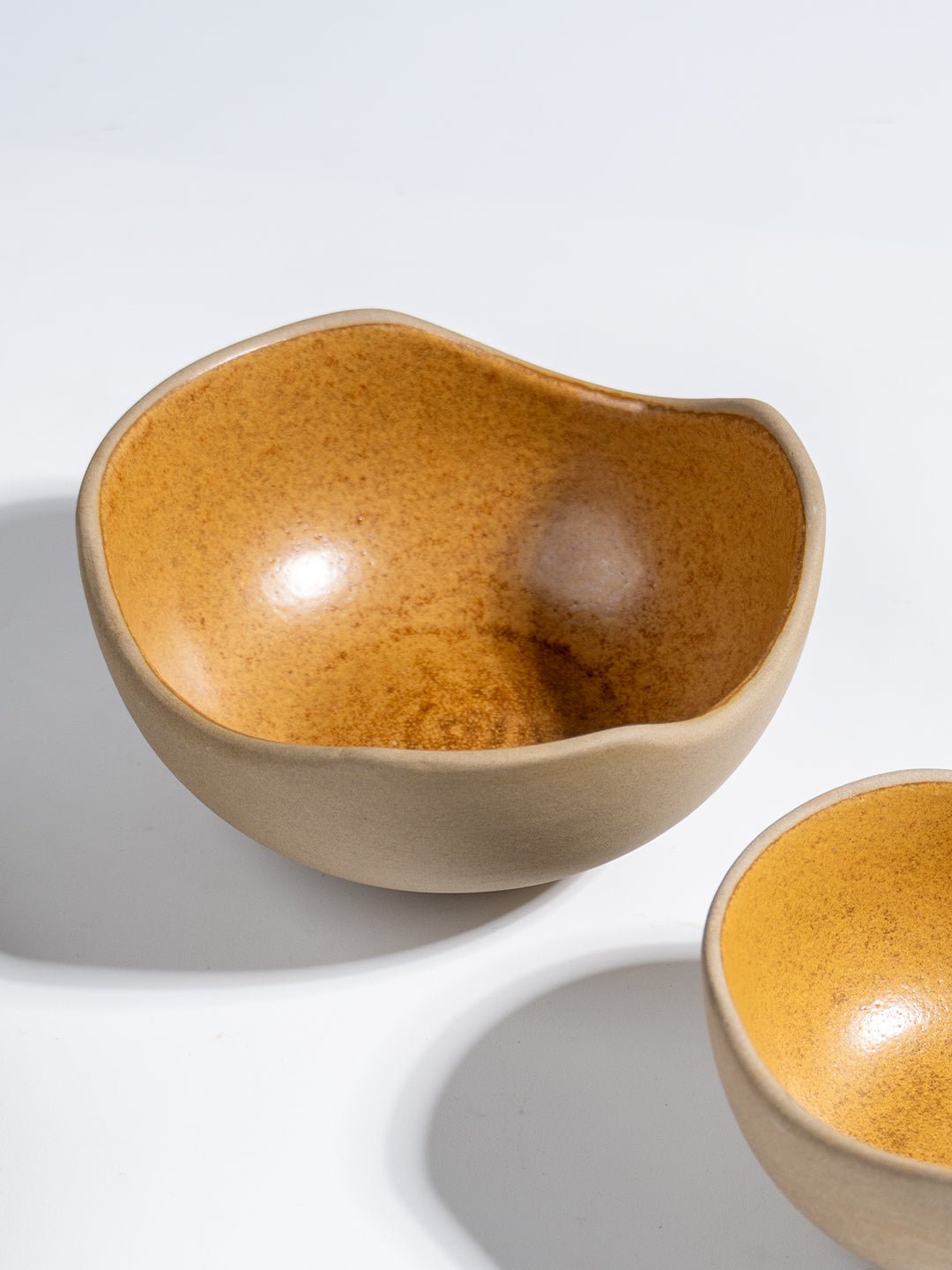 Rustic Brown Irregular Ceramic Bowl - The Golden Theory Main image