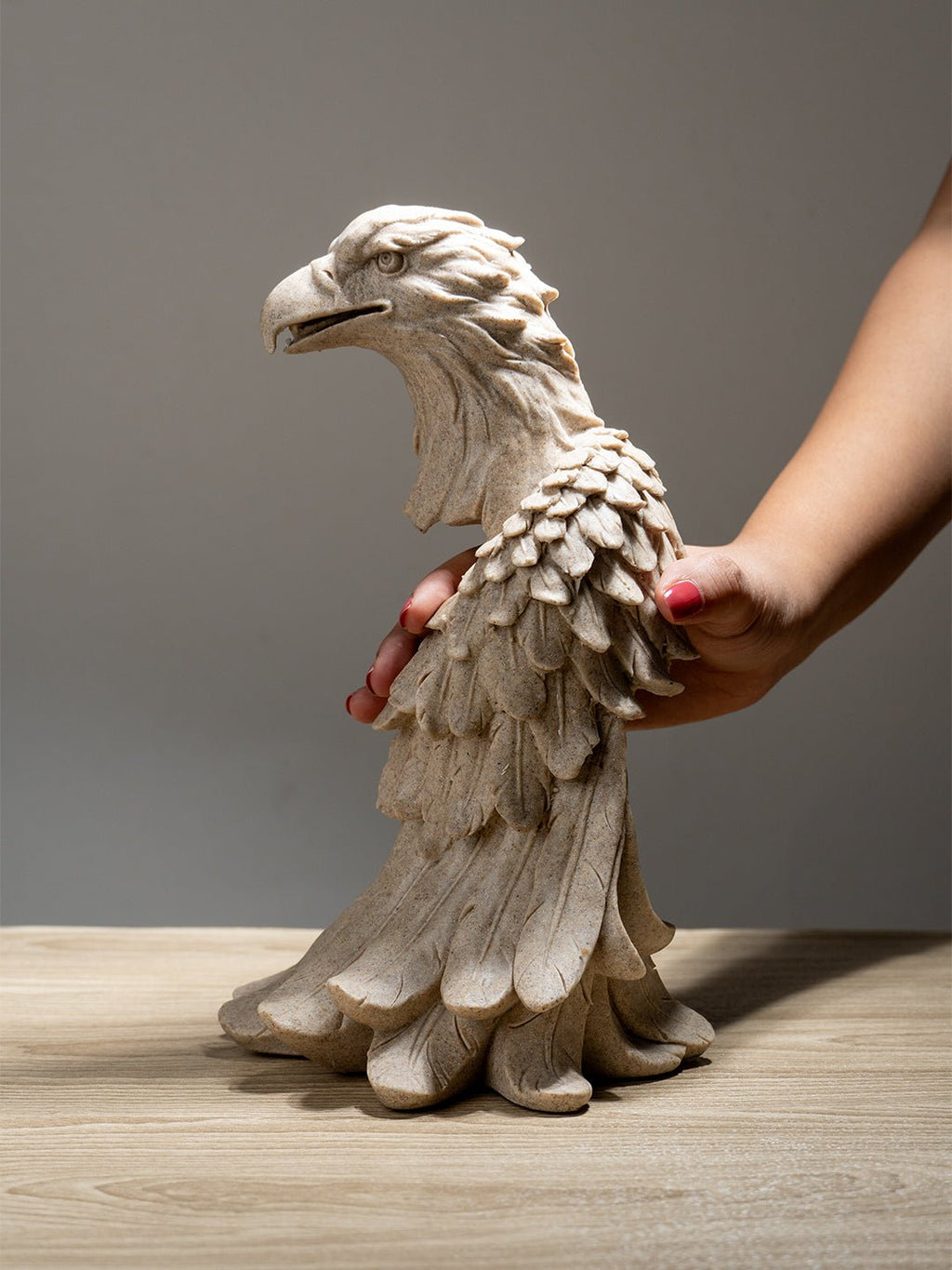 Sandstone Eagle Sculpture - The Golden Theory