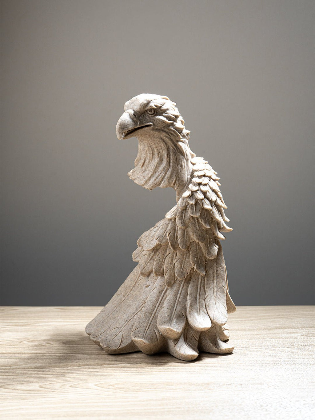 Sandstone Eagle Sculpture - The Golden Theory