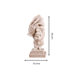 Sandstone Finish Face Sculpture - The Golden Theory