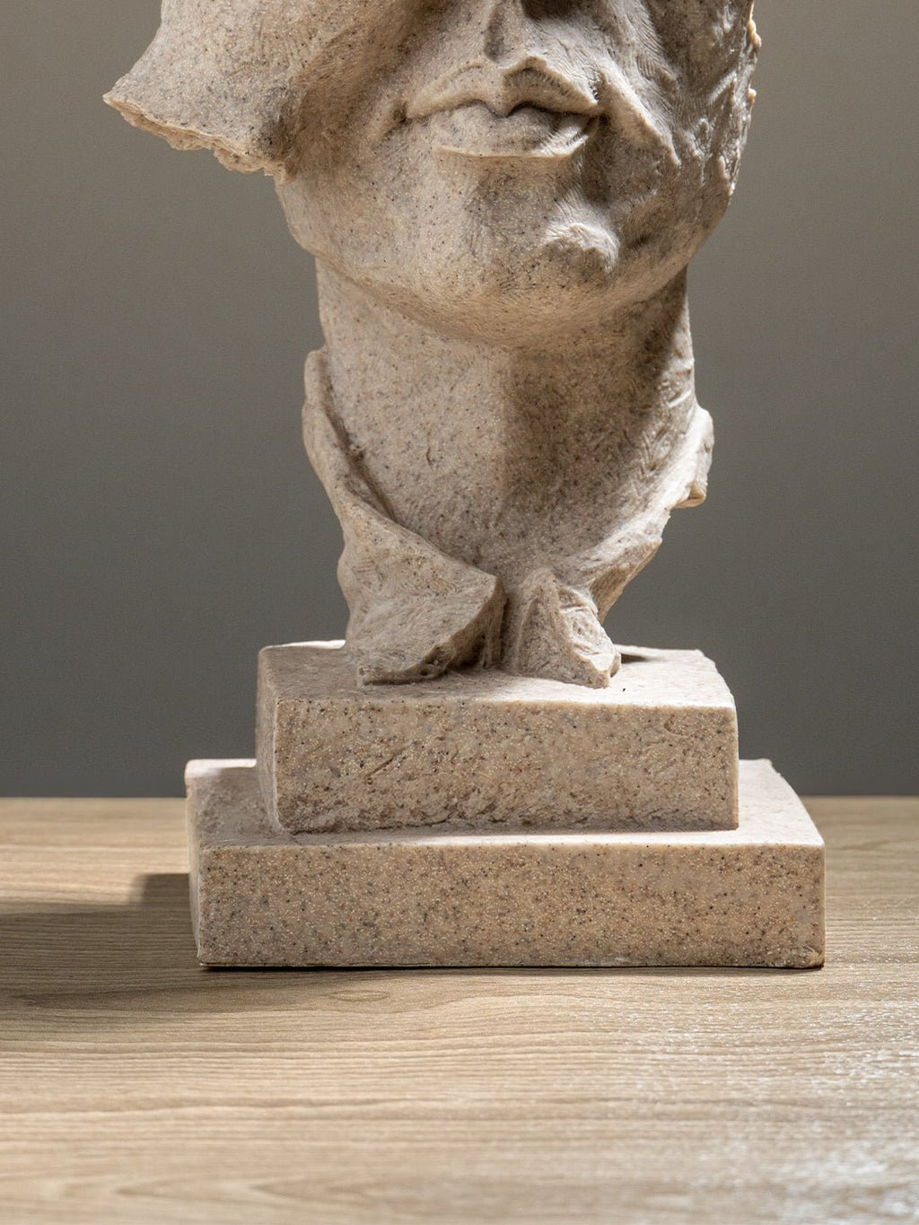 Sandstone Finish Face Sculpture - The Golden Theory