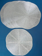 Silver Designer Table Mats | Set of 2,6 - The Golden Theory