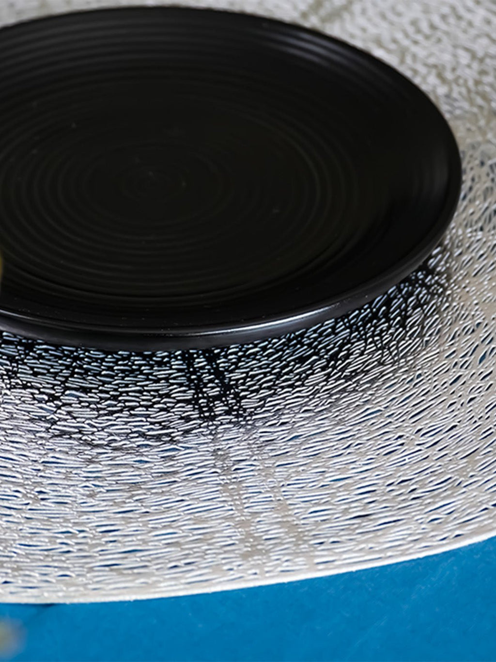 Silver Designer Table Mats | Set of 2,6 - The Golden Theory