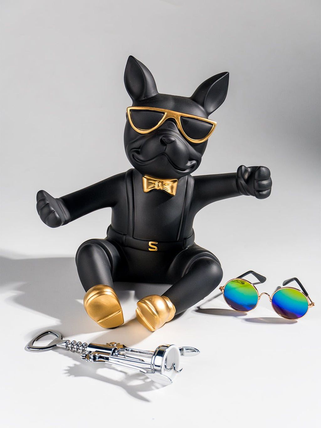 Sitting Dog Bottle Holder with Opener - The Golden Theory