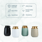 Sleek Black Soap Dispenser with Black Lid - The Golden Theory