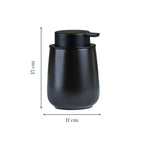 Sleek Black Soap Dispenser with Black Lid - The Golden Theory